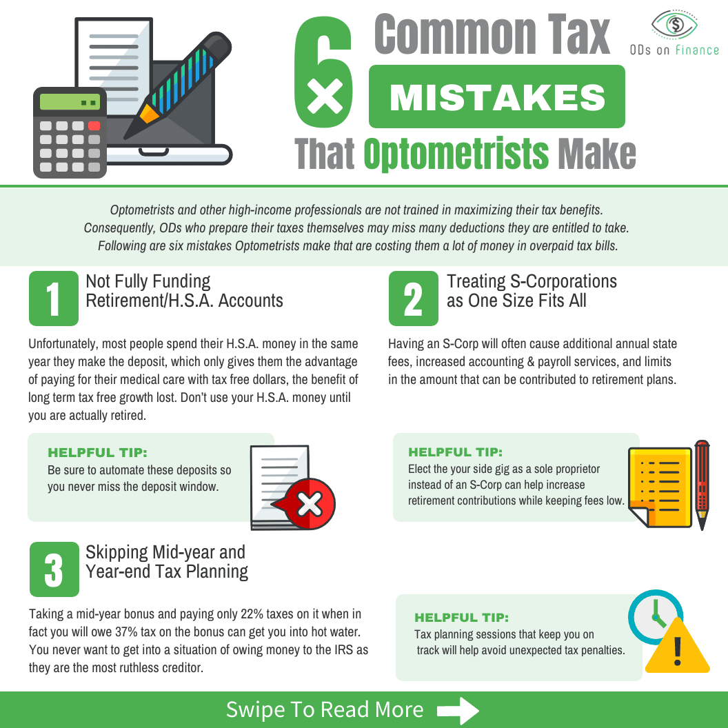 6 Common Tax Mistakes That Optometrists Make