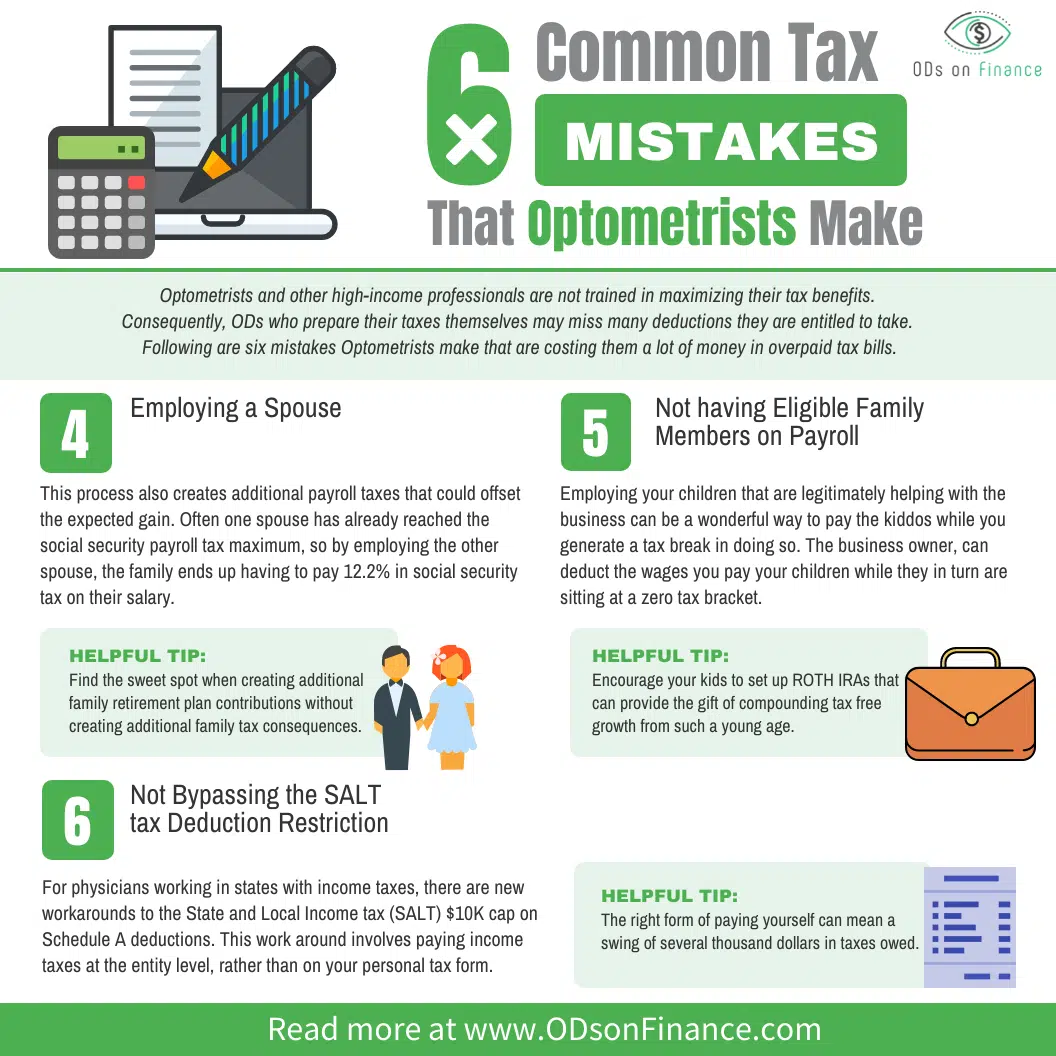 6 Common Tax Mistakes That Optometrists Make