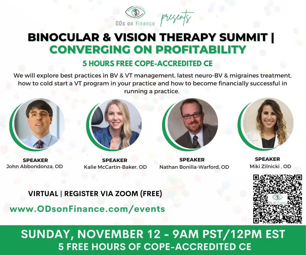NOV 12 - Binocular & Vision Therapy Summit Converging on Profitability (1)